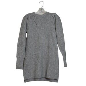 Design History Long Sleeve Gray Pullover Sweater Top Dress Size OS